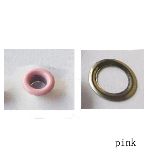 pink Люверсы внутреннее отверстие 5 мм Металл для Скрапбукинг одежды люверсы для одежды, швейная одежда - Цвет: pink