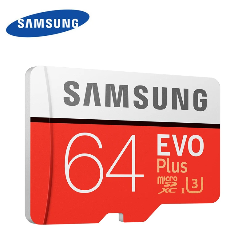 Карта памяти SAMSUNG EVO + 64 ГБ карта Micro SD Plus 128 ГБ/32 ГБ/256 U3 U1 C10 TF с адаптером для