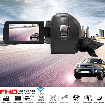 

Long life span WIFI 3 Inch TFT LCD HD simple classic 1080P 24MP 16X Digital Zoom Camcorder Video DV Camera SD