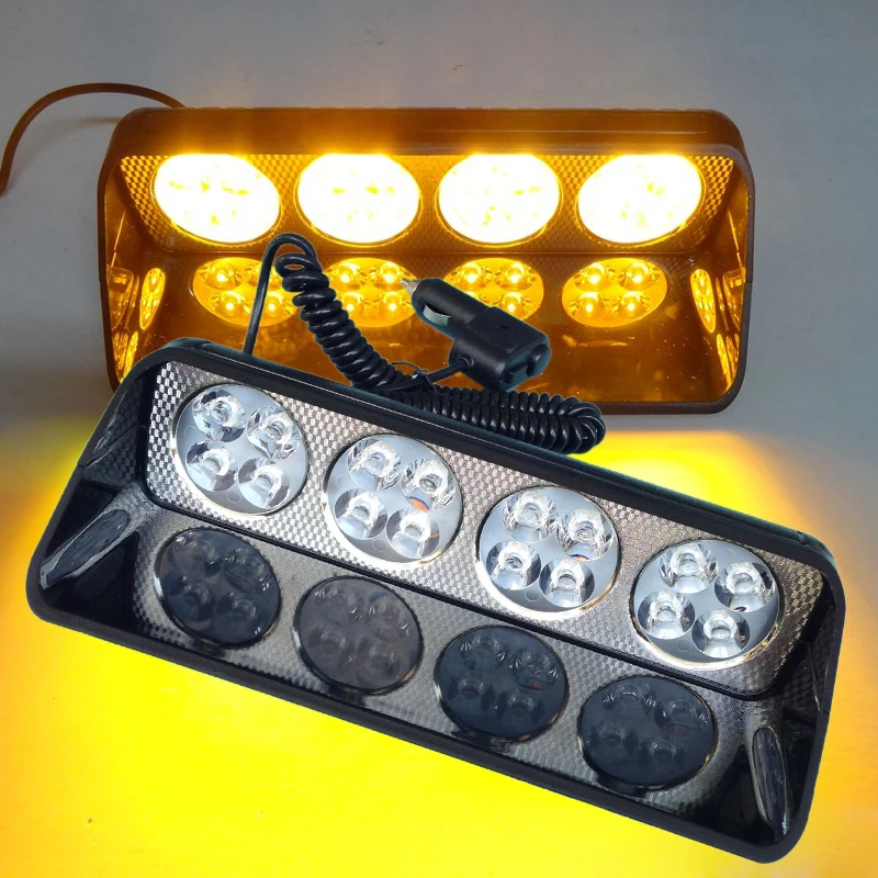 48W Led Strobe Light Car Flash Signal Police Emergency Fireman Truck