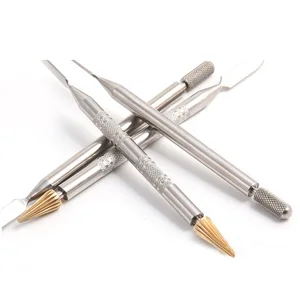 1 шт. кожаный край масляной живописи Двусторонняя DIY кожа ремесло инструменты для вырезания края обработки ролик прочный клей мазок уплотнение масляной щетки - изображение