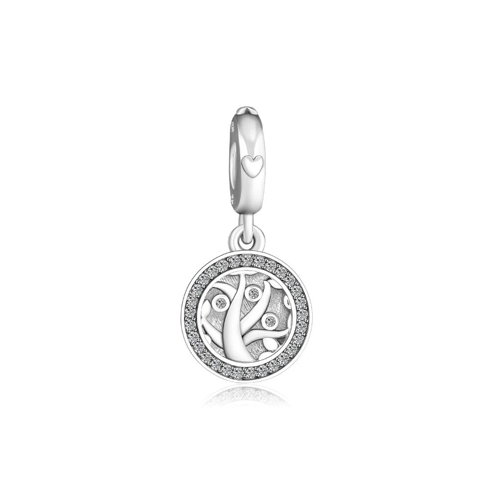 

CKK Fit Pandora Charms Bracelet 925 Sterling Silver Tree of Love Dangle Charm Beads DIY Original Jewelry Making for Women