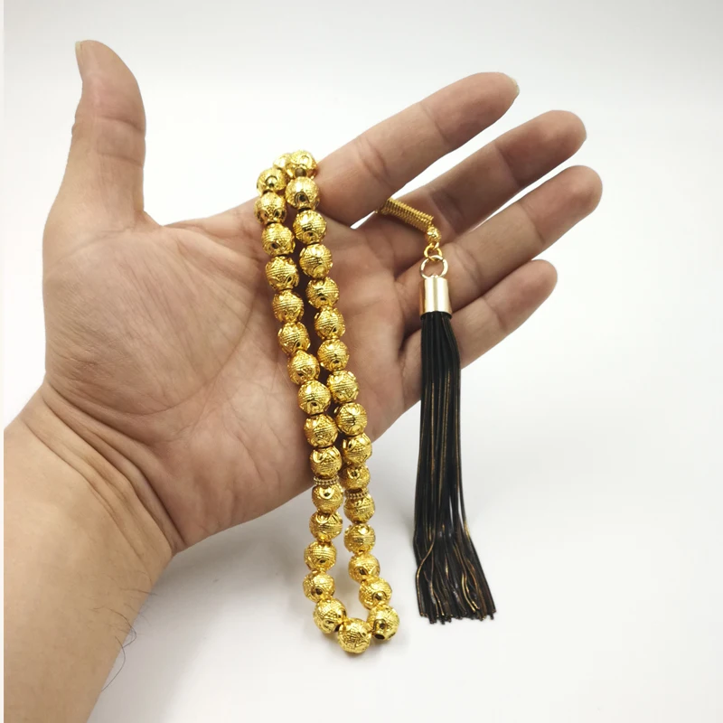 Новое поступление, роскошные золотые бусины Tasbih с металлическим покрытием, постоянно обновляемые профессиональные стили Tasbih