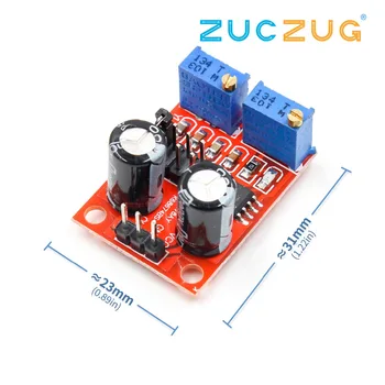 

NE555 Pulse Frequency Duty Cycle Adjustable Module Square Wave Signal Generator