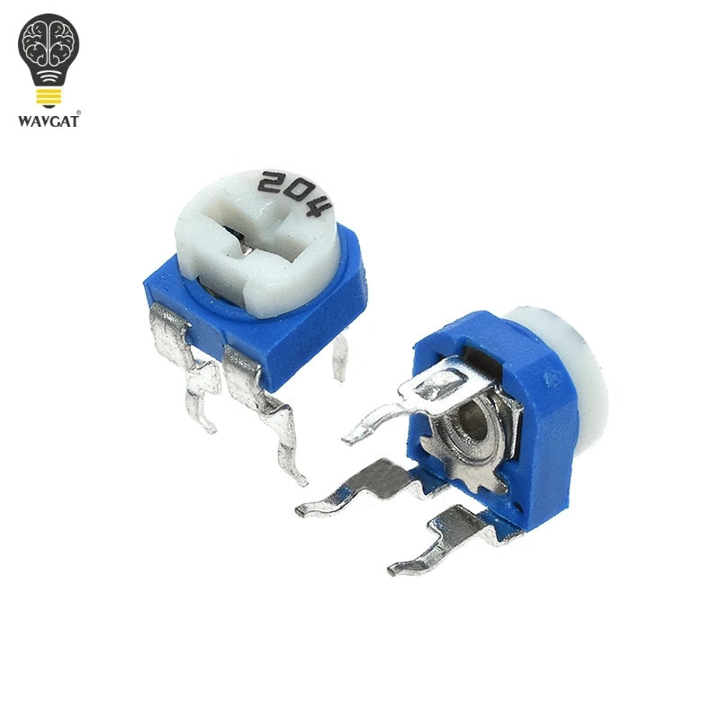 20pcs RM065 RM-065 100 200 500 1K 2K 5K 10K 20K 50K 100K 200K 500K 1M ohm Trimpot Trimmer Potentiometer variable resistor multiturn potentiometer linear potentiometer rotary potentiometer potentiometer kit trimmer potentiometer adjustable resistor electronic components