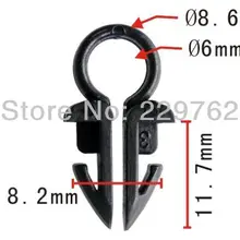 100 шт. фигурные клипсы авто пластик крепится для автомобиля автомобильные зажимы и фиксатор крепления Зажим пластиковый зажим