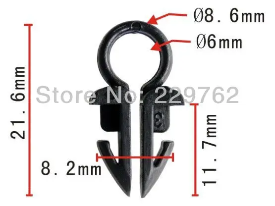 Free Shipping 100PC Routing Clips Auto Plastic Fastened For Car ...