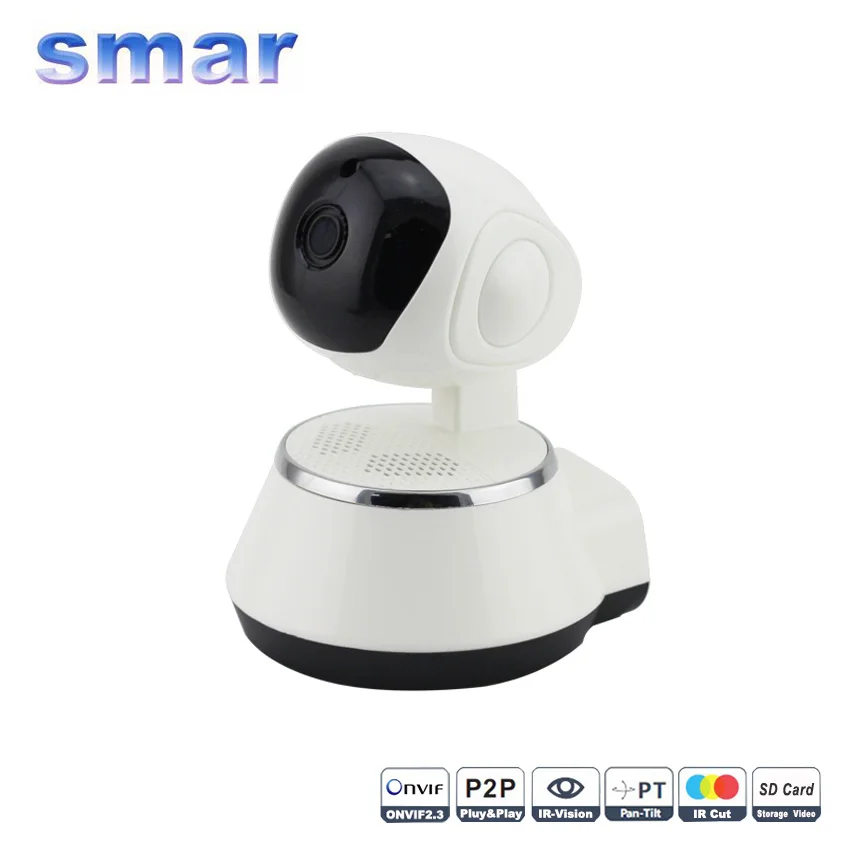 720P Mega pixel Night Vision IR Webcam CCTV Camera WiFi Wireless HD IP Camera Pan Tilt Security TF Card Storage P2P H.264 Hot