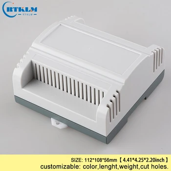 

Din rail plastic box for electronic project 112*108*56mm abs enclosure junction box electronic instrument cases DIY control box
