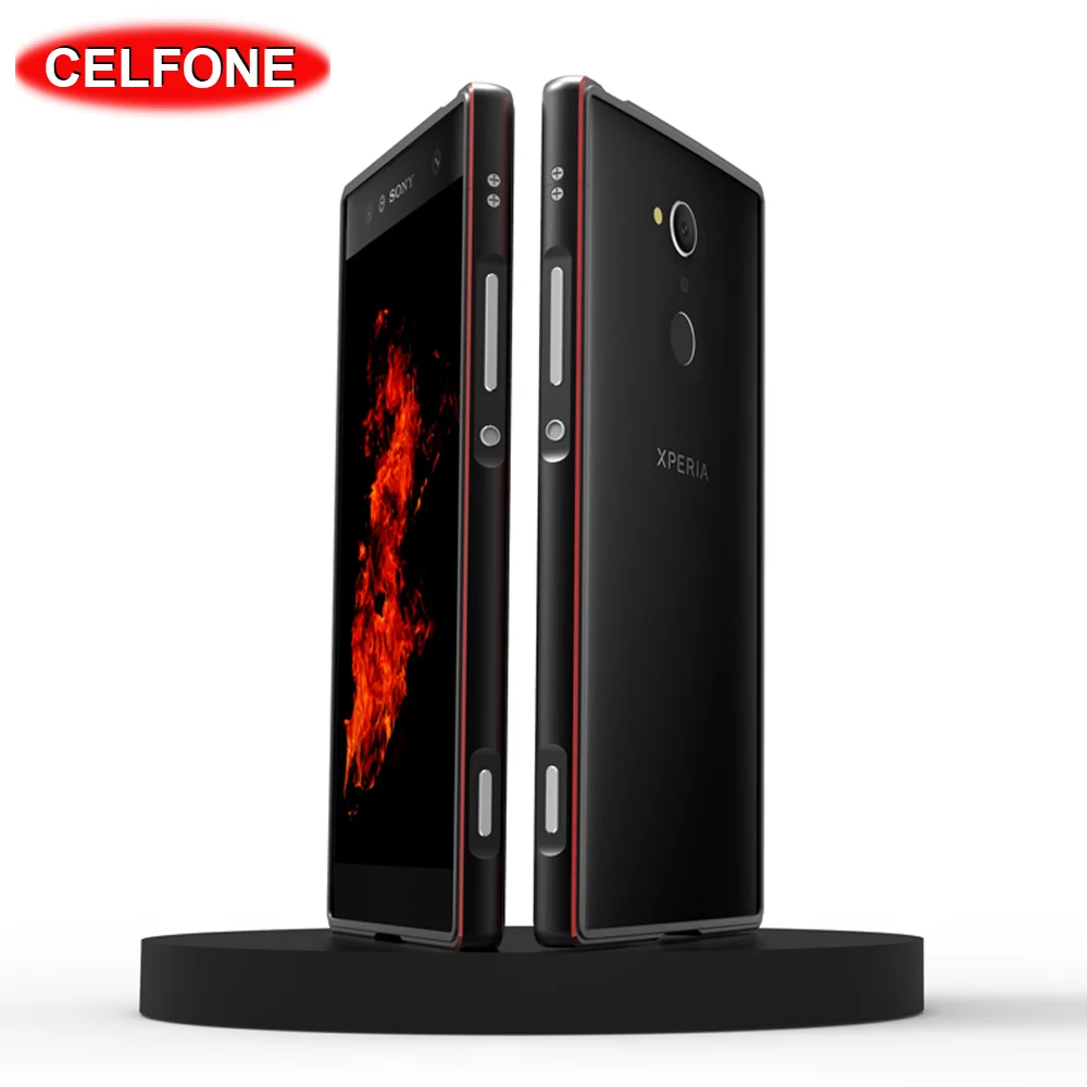 

For Sony Xperia XA2 case Sony XA2 funda Luxury Glossy Aluminum Metal Frame for Sony Xperia XA2 Ultra case Bumper protector cover