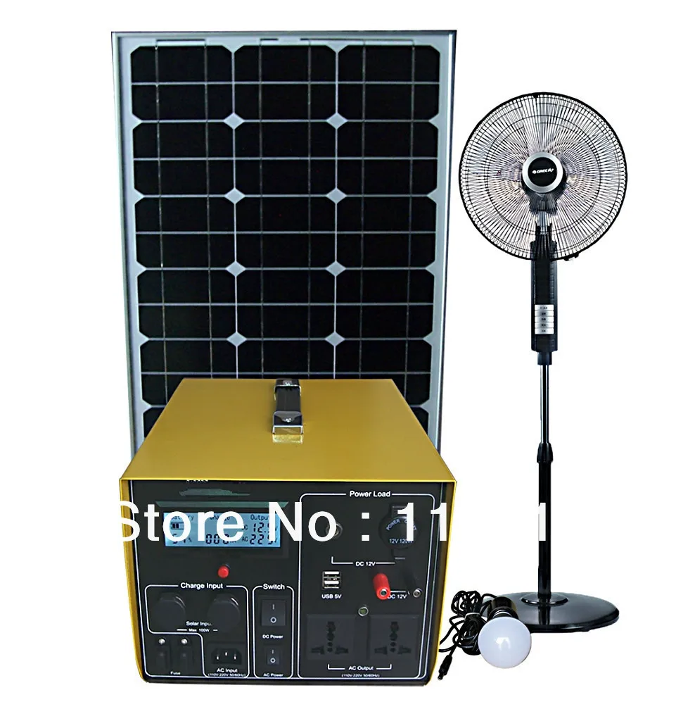 power systems generation dc Powered AC/ DC Power Solar Generator Solar Portable 500W