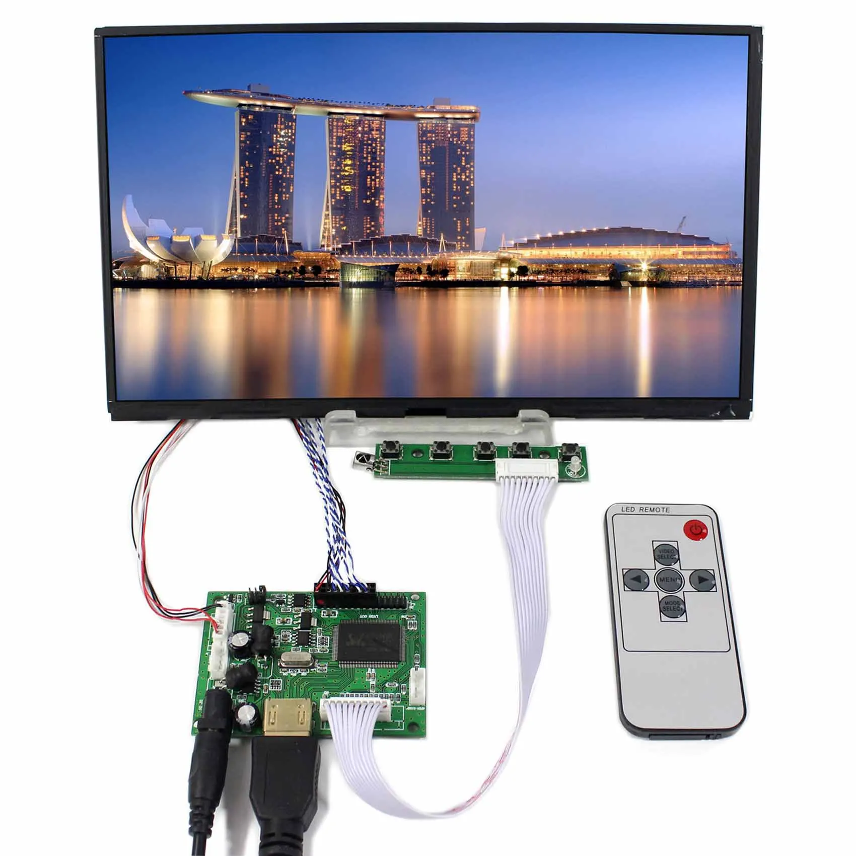 HDMI LCD Controller Board VS-TY2660H-V1 With 10.1&quot B101XAN01 N101BCG 1366x768 IPS Screen | Электроника