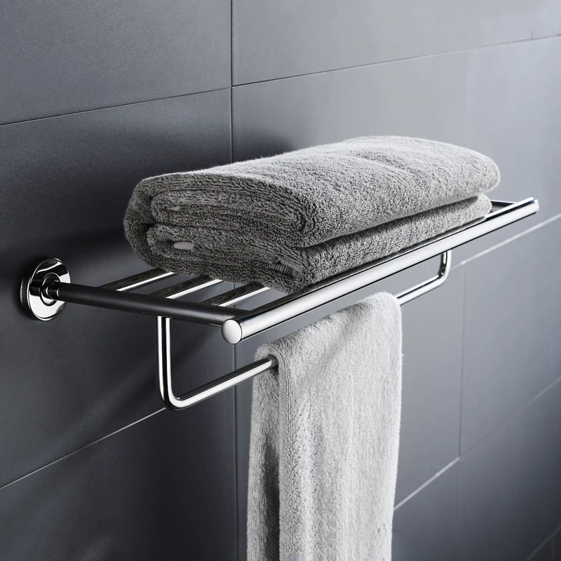 Bathroom Hardware Towel Bar Hook Soap Holder Chrome Polished Towel Rack Shelf Paper Holder Toilet Brush Bathroom Accessories