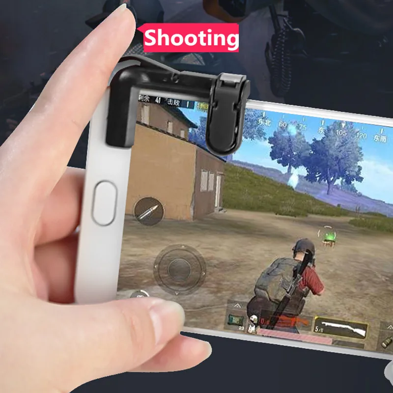 

Knives out Rules of Survival Mobile Game Fire Button Aim Key Smart phone Mobile Gaming Trigger L1R1 Shooter Controller PUBG V3.0