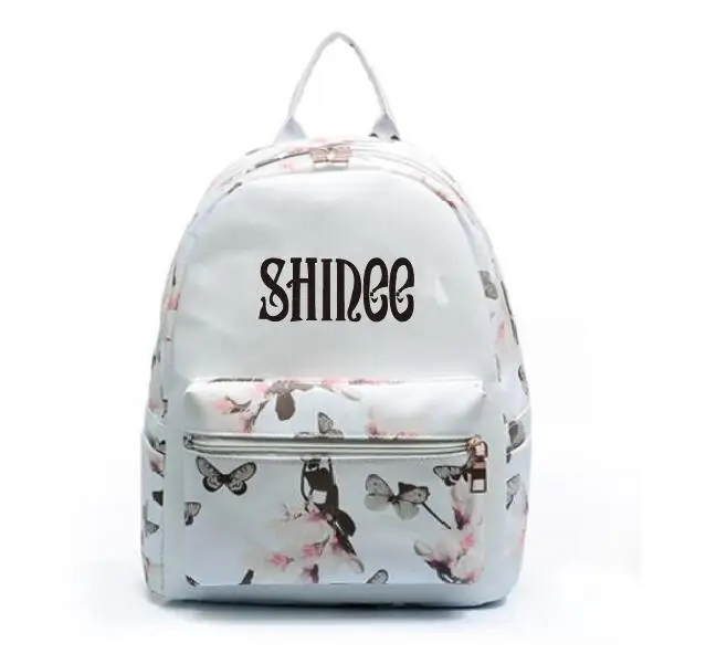 

new Leisure pu backpack shinee jong hyun The same paragraph Girls Mini models Korean version College Wind school bag