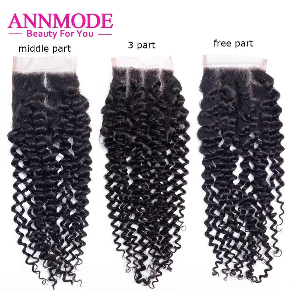 Annmode 3/4 Bundles Indian Kinky Curly Bundles With Closure Remy Human Hair Bundles With Closure 100% Hair Extensions Annmode 3/4 Bundles Indian Kinky Curly Bundles With Closure Remy Human Hair Bundles With Closure 100% Hair Extensions
