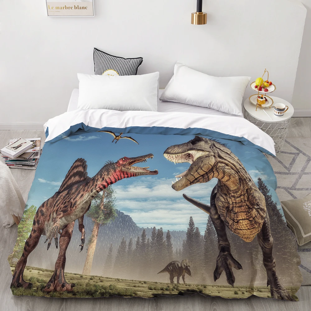 

3D HD Digital Printing Custom Duvet Cover,Comforter/Quilt/Blanket case Kids/Baby/Children Bedding Dinosaurs in Jurassic Park
