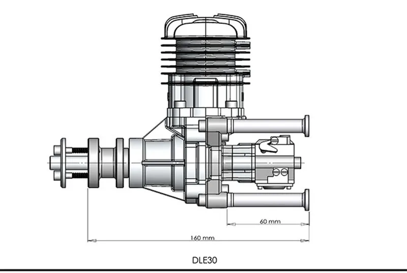 DLE DLE30 30CC DLE бензин/бензиновый двигатель для RC самолета