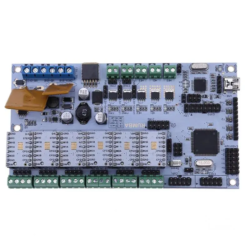 

3D Printer Start Mother Board Rumba Board Stepper Driver + 6pcs Heatsink