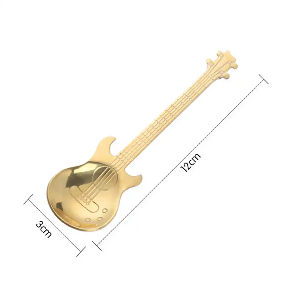 cucharita para dulces o hel Cuchara de guitarra de dibujos animados cucharita para dulces o hel Cuchara de guitarra de dibujos animados