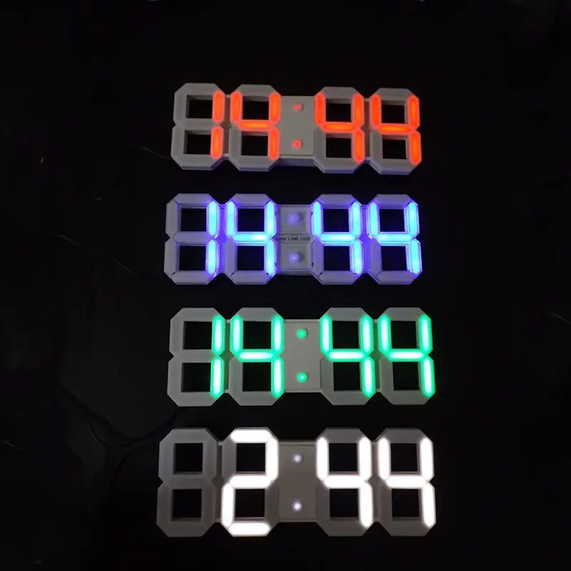 Large Modern Design Digital Led Wall Clock Big Creative ...