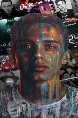 

Logic Hip Hop Rap Music Star Rapper Star Art Wall Decor Silk Print Poster