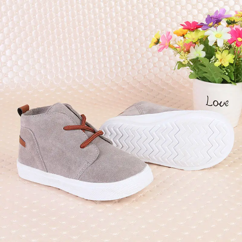 الخريف جديد أزياء الأطفال حذاء طفل الفتيات سوبر لينة مريحة الفتيان جلد الغزال طفل حذاء كاجوال Chaussure SKHEK الماركة