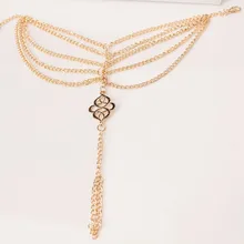 2017 Hot sales Beach Fashion Multi Tassel Hollow Flower Chain Anklet Toe Bracelet Chain Link Foot Jewelry Anklet Free Shipp