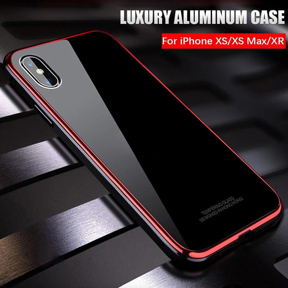 Luxury Ultra thin metal bumper case For Apple iphone XS Max case