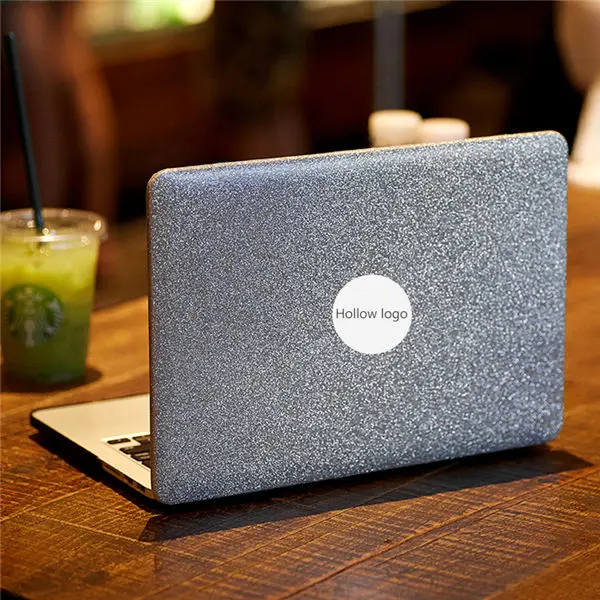 Модный Блестящий чехол для ноутбука Apple Macbook Air Pro 11 12 13 15 retina New Pro 13,3 15,4 дюймов чехол для ноутбука защитная оболочка - Цвет: Silver