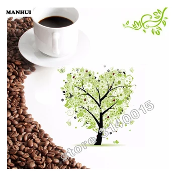 

3D DIY diamond Painting Cross Stitch Coffee tree Decorative Needlework diamond embroidery diamond mosaic BAC059
