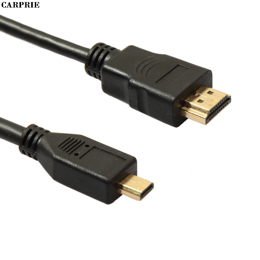 Золотой микро HDMI к HDMI кабель для GoPro Hero 3 3+ 4 Hero4 GO PRO HD 4K 2M 5M AU высокое качество Прямая поставка