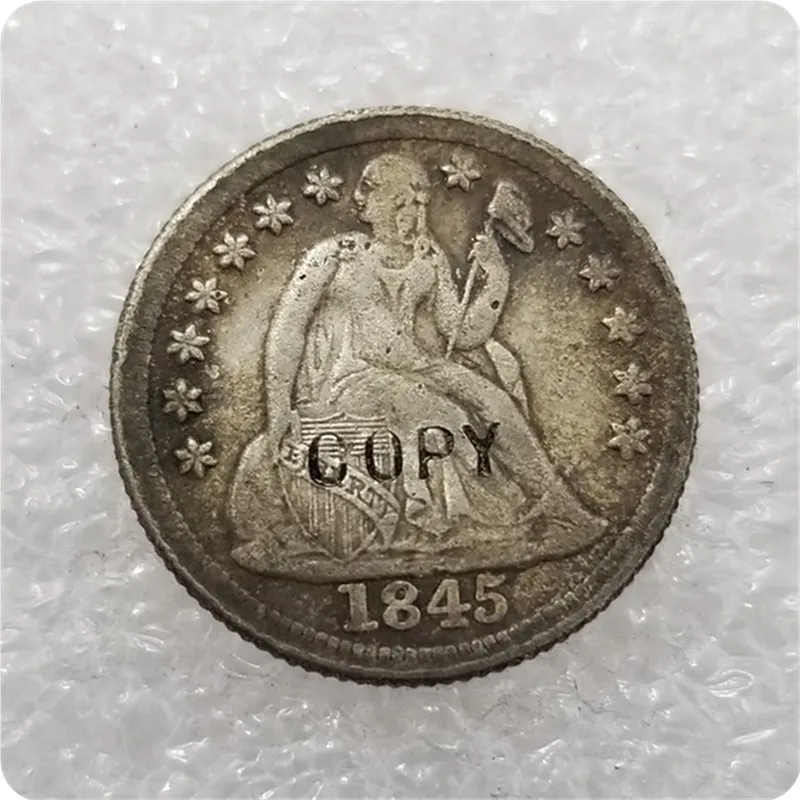 Копировальные монеты США 1845 P O Seated Liberty Penny|Безвалютные монеты| |