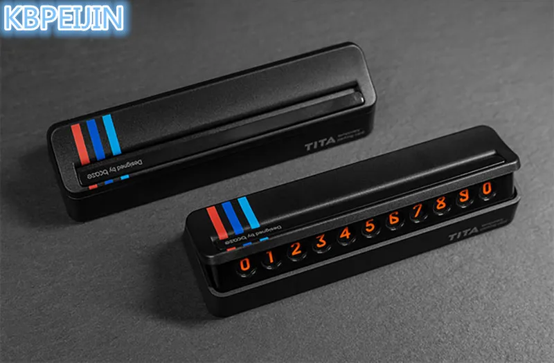 

HOT Car Temporary Parking Card Drawer Plate Style Car-styling for Porsche cayenne macan 911 panamera 997 996 918 955 accessories