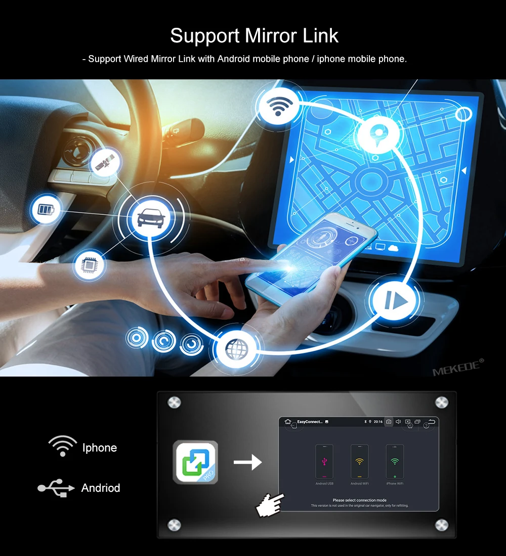 Top MEKEDE Android 9.0  IPS DSP Car Multiemdia player For Opel G with 3G wifi radio gps navigator support Multi-language menu 31