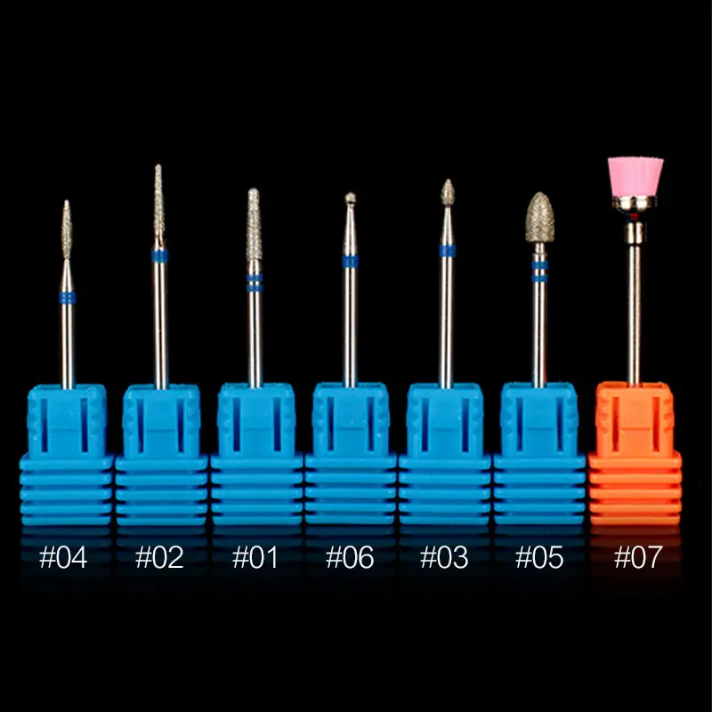 

Vrenmol Ceramic Nail Drill Bits for Nail Art Cutter Polishing Manicure Nail Files for Pedicure Electric Remove Polishing Tools