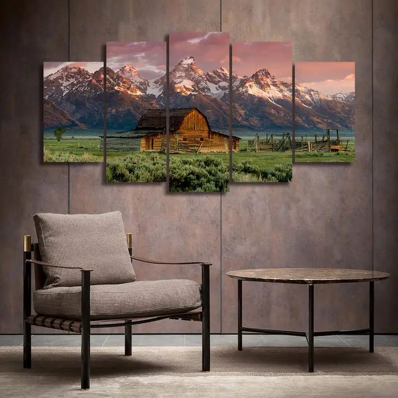 HD Printed Painting Landscape Canvas Wall Art Snow