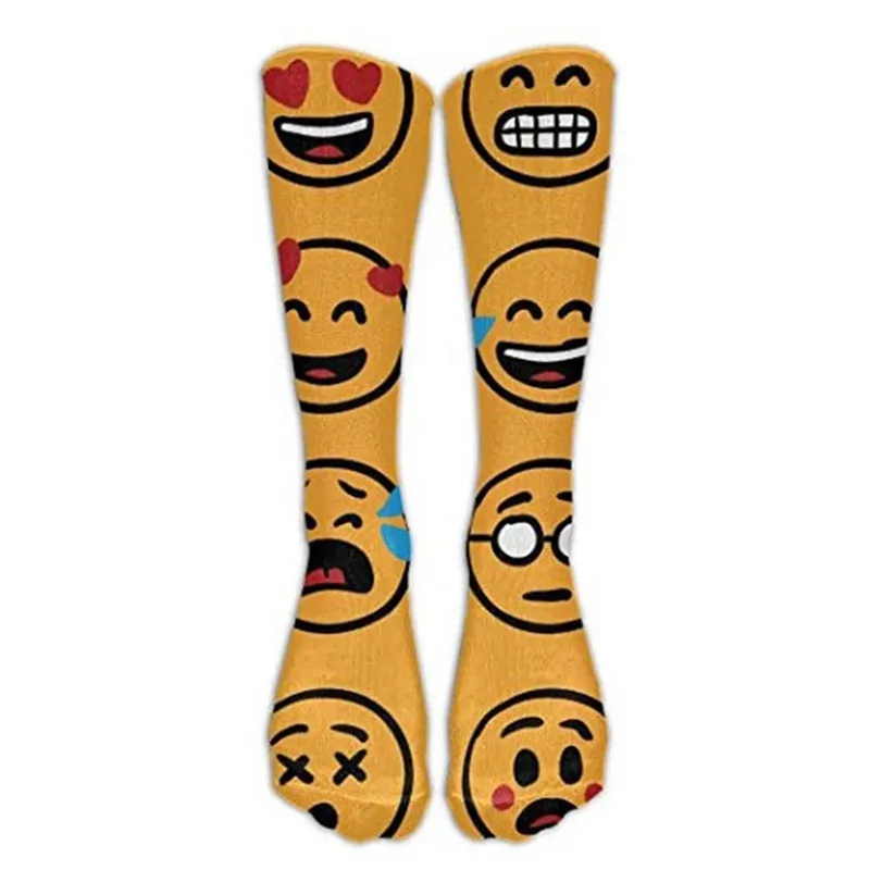 

2018 New Emoji Cartoon Art funny socks Hot Sale 3d Printed womens sock short Female socks calcetines cortos 5D8