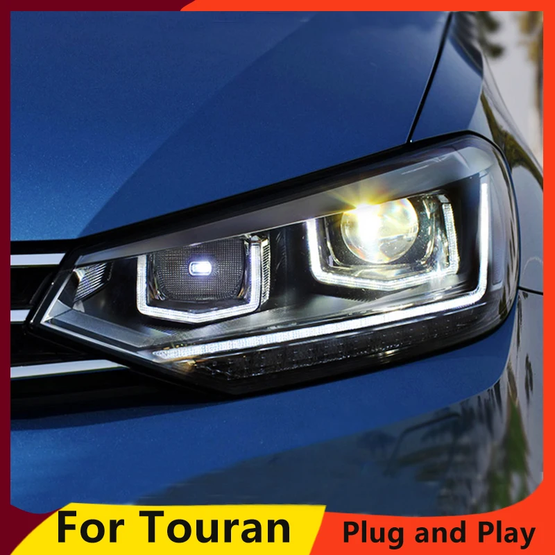 

KOWELL Car Styling For VW Touran headlights 2016 -For Touran head lamp led DRL front Bi-Xenon Lens Double Beam HID KIT