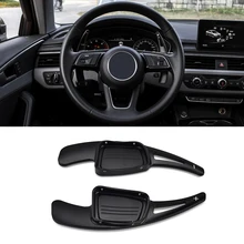 Черное рулевое колесо переключения передач весло для автомобиля для Audi A4 S4 B9 A3 A5 Q2 Q5 Q7 TT переключения передач
