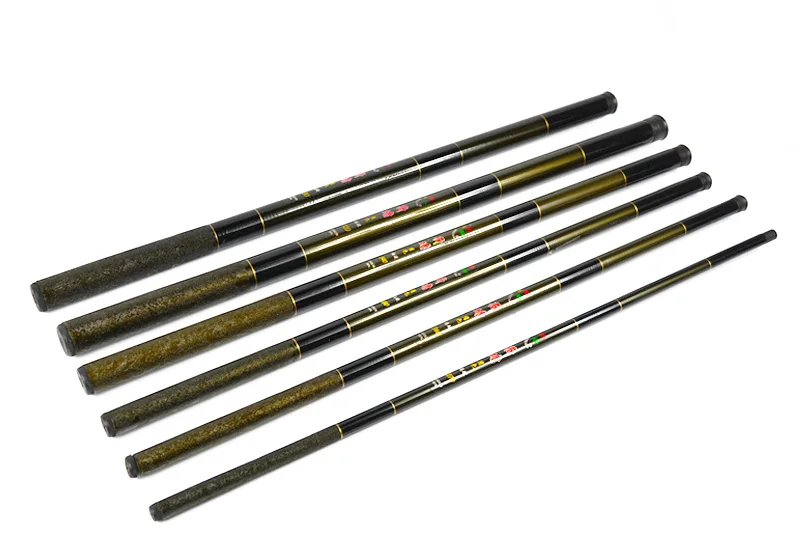 High Quality Telescopic Hand Fishing Pole Strong Fiberglass Fishing Rod Stick 2.7M-7.2M (The Carbon 99% Label is Wrong.) (2)
