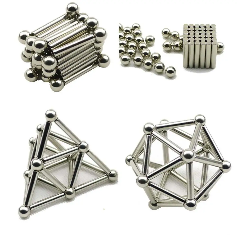 

36 innovative Pcs Buckyballs magnetic bar and 27 Pcs steel ball toy building blocks toy set decompression toy