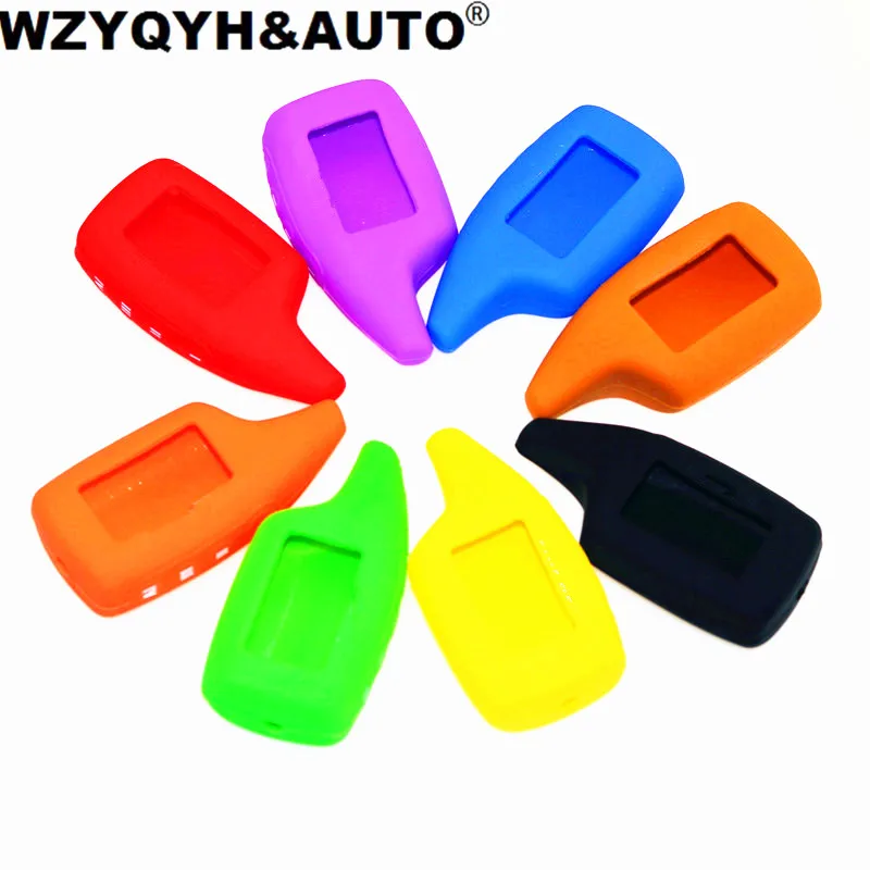 

New Car Alarm Silicone Case Two Way For Scher-Khan Magicar 5 LCD Remote Only fit Scher khan Magicar M5 Key Cover