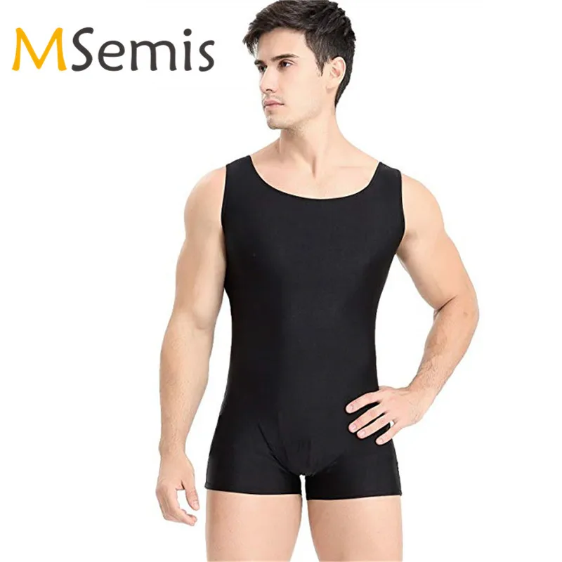Swimwear Mens Swimsuit One Piece Swimming Suit Sports Bodysuit