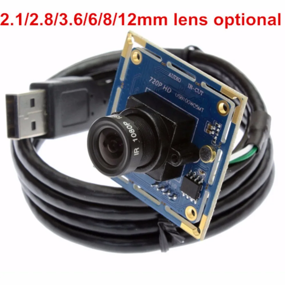 ELP 1 мегаписксельная камера 720 P USB Камера MJPEG 30fps CMOS OV9712 USB 2,0 безопасности мини-камера наблюдения с USB веб-камера