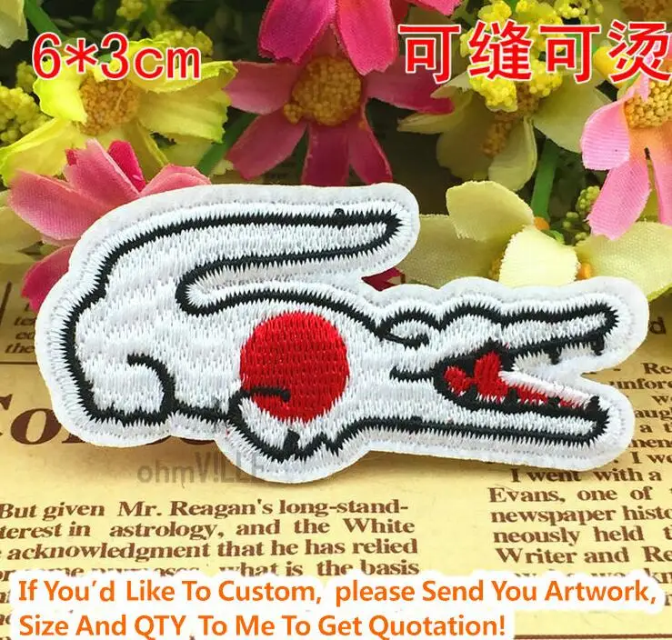 

20406 The crocodile flag of Japan Iron On Patches "Accept customized" Guaranteed 100% Quality Embroidered Patch