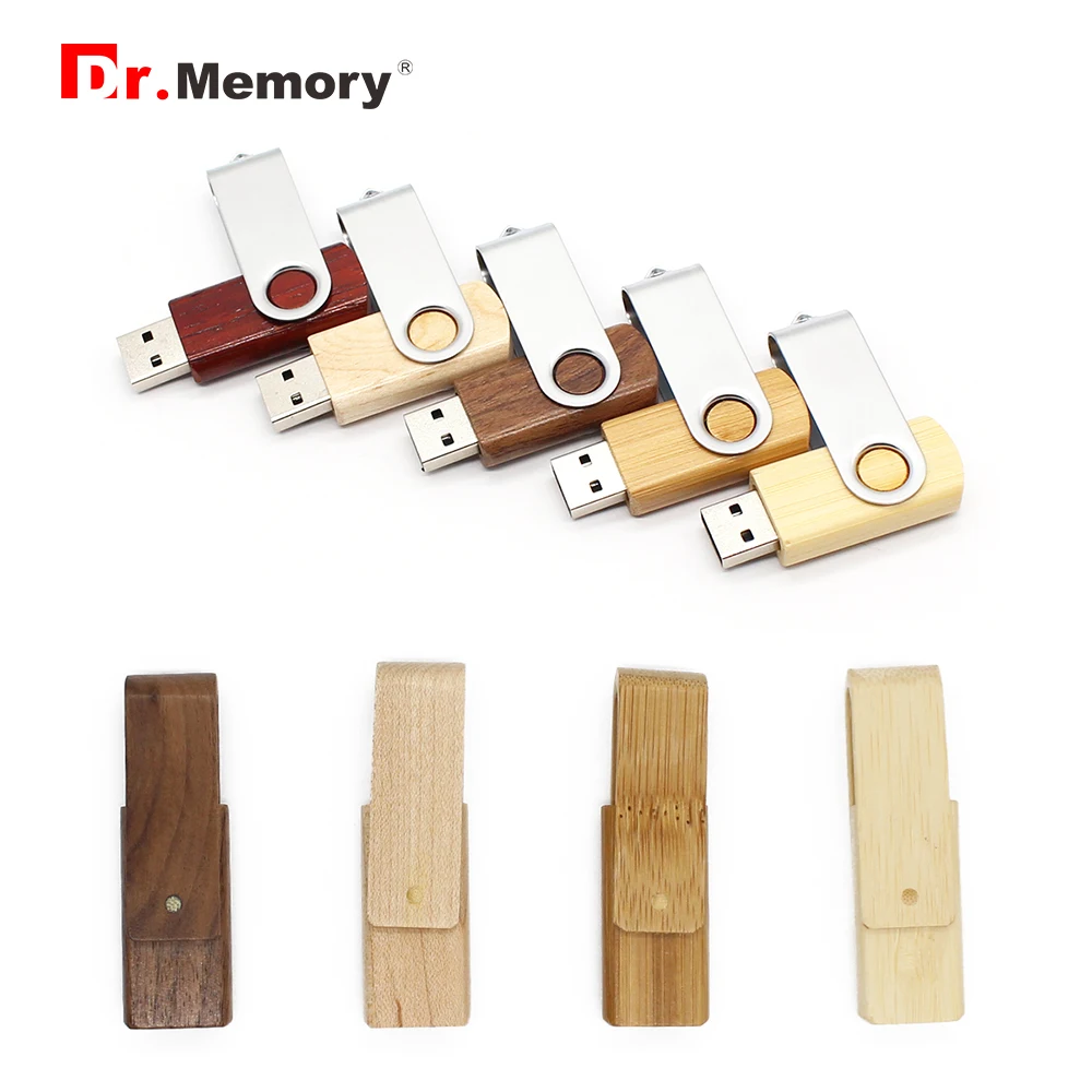 Деревянные USB флэш накопители 8 ГБ натуральная древесина индивидуальные флэшки 32