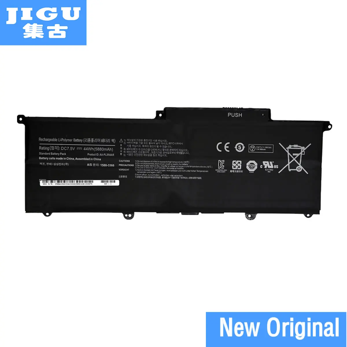 Оригинальный аккумулятор JIGU для ноутбука SAMSUNG ультрабука 900X3C 900X3D 900X3E NP900X3C NP900X3D