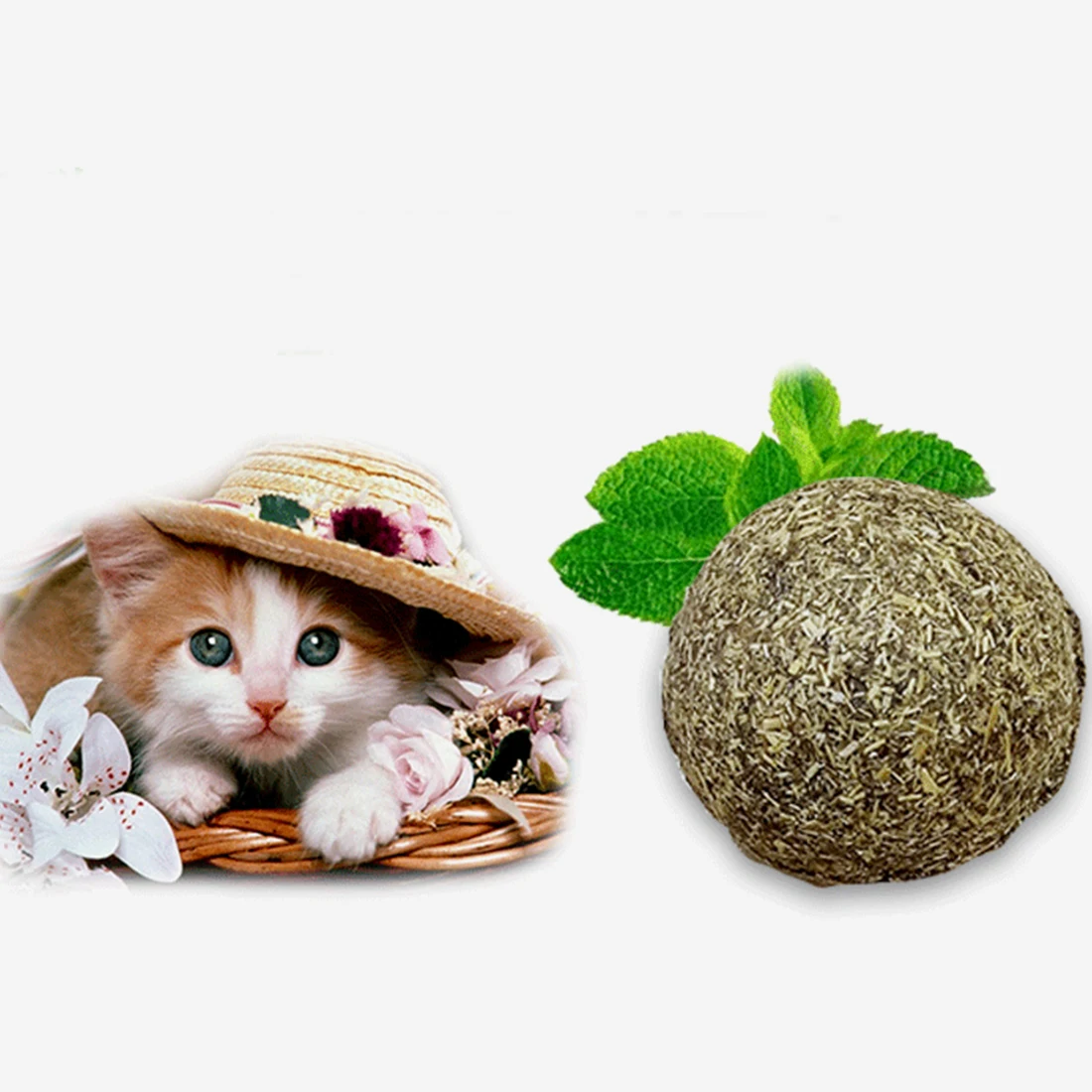 2016 Cute Pet Cat Ball Playing Toys Cat Mint Ball Toy 20g 3cm Diameter