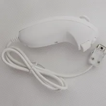 Высокое качество для wii Nunchunk для консоли wii контроллер геймпад джойстик белого цвета